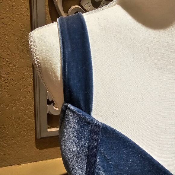 Haute Monde Velvet Corset L Jewel Teal Whimsigoth Gothic Fairy Lace Up Bustier - Picture 6 of 10